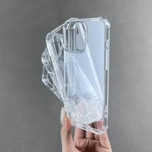 Gscase เคสโทรศัพท์ TPU 14 Mini <span class=keywords><strong>Pro</strong></span> ทำจากอะคริลิคใสสำหรับโทรศัพท์มือถือเคสป้องกันแบบโปร่งใสสำหรับ iPhone 16ขนาด1.5มม. - Product Image 2