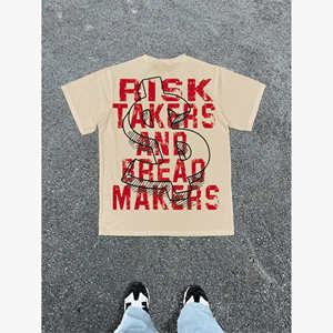 मजेदार ग्राफिक टी-शर्ट पुरुषों "केवल पैसे के लिए आँखें" आकस्मिक खेल शैली कपड़े निर्माता कस्टम डिजाइन - Product Image 4