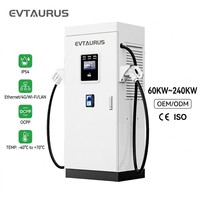 Cargador de Vehículos Eléctricos OEM Comercial de 80KW 100kw 120KW 160KW 180KW 240KW IP54 con Carga Rápida DC, Estación de Carga EV con App, 4G, WIFI y LAN