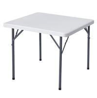 Table pliante en plastique HDPE de qualité supérieure pour événements extérieurs, mariages, jardins, 6 pieds/8 pieds, prix direct usine