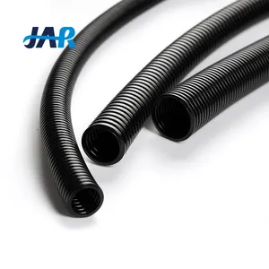 JAR fire resistant PA V2 plastic electrical corrugated tube conduits pipes ROHS nylon flexible conduit