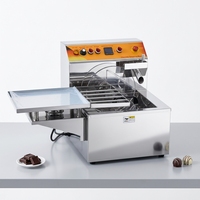 Machine à tempérer et à faire fondre le chocolat avec table vibrante intégrée, machine à tremper le chocolat