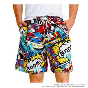 Customized Four-Way Stretch Quick Dry Polyester Beachwear Swim <b>Trunks</b> for <b>Men</b> and Women Printed Surf Board Beach Shorts - Product Image 4