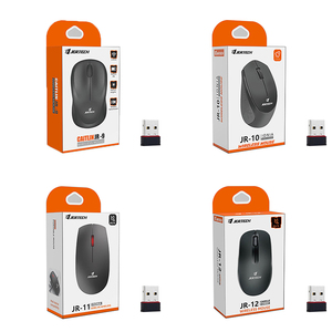 Souris optique sans fil de bureau JERTECH JR9 JR10 <span class=keywords><strong>JR11</strong></span> JR12, vente en gros d'usine, noire, USB 2.4G - Product Image 1