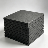 Losetas de Caucho Elásticas de 10-50 mm para Gimnasio, Tapete de Caucho para Levantamiento de Pesas