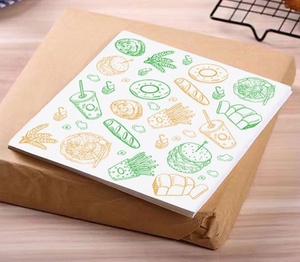 Custom Burger Grease Proof Reusable Parchment Baking Butter Sandwich Packaging Wrap Wrapping Food Safe Wax <b>Paper</b> - Product Image 1