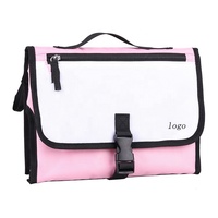 Tapis à langer portable imperméable pour bébé, nourrisson et tout-petit, sac de rangement multifonctionnel