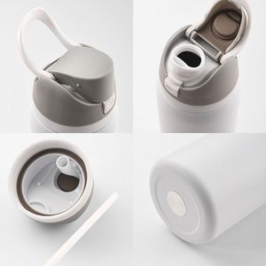 2 Way Lid Men Women Outdoor Sports Fruit <b>Cup</b> High Appearance With Lanyard Flip Top <b>Cup</b> Stainless Steel Vacuum <b>Insulated</b> <b>Cup</b> - Product Image 3