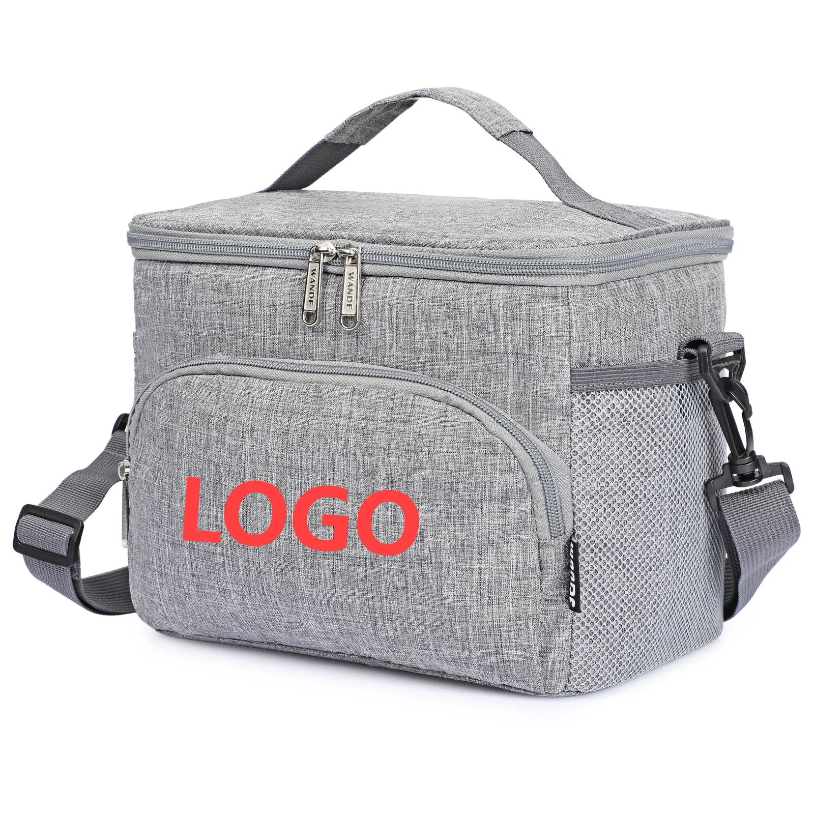 Wholesale Picnic Thermal Lunch Box Bag Insulated Bento Cooler Printing Thermal Lunch Bags Portable Shoulder Lunch Bag