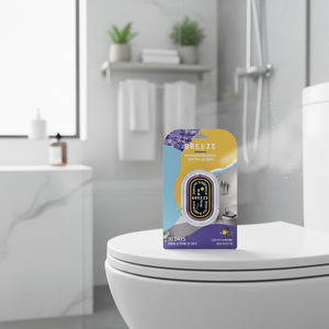 Ambientador en Gel para Baño BREEZE, Aroma a Limón y Lavanda, Desodorante para Inodoro, para el Espacio del Baño - Product Image 3