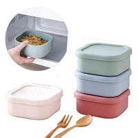 Récipient alimentaire réutilisable en silicone de qualité alimentaire sans BPA Boîte à bento frais pour micro-ondes avec couvercles
