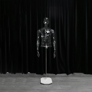 Mannequin masculin transparent en plastique, modè<span class=keywords><strong>le</strong></span> <span class=keywords><strong>3D</strong></span> pour présentation de vêtements, mannequin homme transparent - Product Image 4