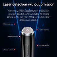 Détecteur de stylo anti-espion Portable T8 sans fil RF Radio Scanner caméra GPS GSM Finder avec mises à niveau alarmes personnelles