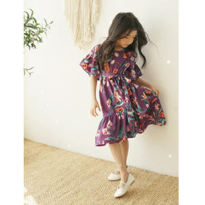 Articles les plus vendus Robes de demoiselle d'honneur pour enfants style coréen d'été avec de belles fleurs pour les vêtements de boutique pour enfants - Product Image 4
