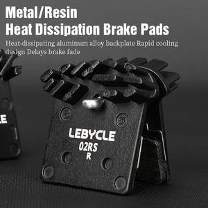 Plaquettes de frein à disque hydraulique pour vélo LEBYCLE en métal, céramique et résine, plaquettes de frein à dissipation thermique pour vélo pour Shimano L05A/J05A/N03A - Product Image 2