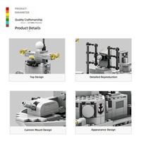 Set de Construcción de Vehículo Militar Táctico Elite de 533 Piezas, Bloques de Construcción de Nivel Profesional MOC, Transporte Blindado de Exploración para Niños STEM