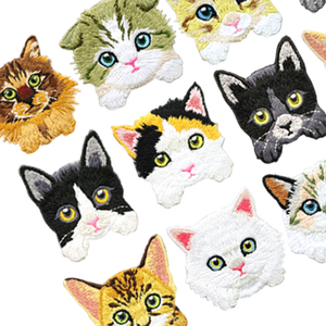 Patch grosir kucing lucu 2 inci, tempelan besi untuk hoodie & tas - Product Image 2
