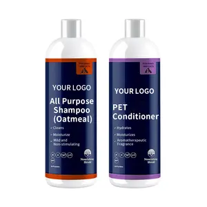 Shampoo orgânico para animais de estimação, shampoo profissional do cão, para todos os fins,