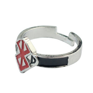 2024 nuevo Berserk símbolo anillo <span class=keywords><strong>Comic</strong></span> Play Berserker logotipo rojo anillos ajustables para Mujeres Hombres regalo de joyería de moda - Product Image 3