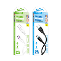 Câble en silicone extra-long et durable KAKUSIGA KSC-1770 à charge rapide, directement de l'usine, pour téléphone, souris, lecteur MP3