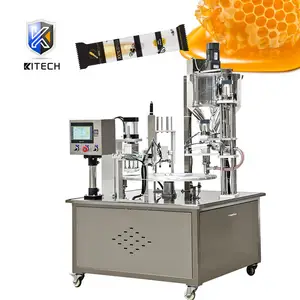 KL Hot sales automatic honey spoon wooden sticks filling machinery 2 nozzles honey spoon filling machine