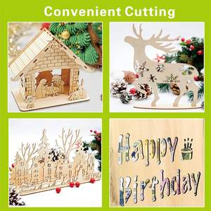 Plaques de contreplaqué rectangulaires en bois de tilleul Ninekong, lot de 12, 12 x 12 x 1/8 pouces, Chine, découpe au laser, gravure sur bois, brûlage du bois, <span class=keywords><strong>scie</strong></span> à <span class=keywords><strong>chantourner</strong></span> - Product Image 6