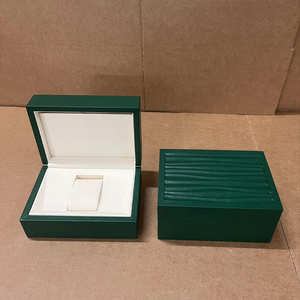 Green Rectangle <b>Watch</b> Box Leatherette Snap Closure Protective Faux Leather Inner <b>Case</b> - Product Image 6
