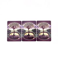 Astrologie imprimée personnalisée Mythologie Wicca Destin mystique Cartes de tarot Sorcières Design original avec bords en or rose Papier fabriqué