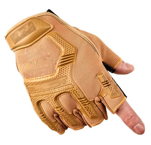 Guantes Tácticos DF de Microfibra de Medio Dedo para Deportes al Aire Libre, Camping, Tiro, Senderismo, Guantes de Motocicleta con Nudillos Duros de Goma - Product Image 6