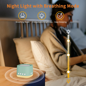 White Noise Machine,Amber Warm Night <b>Light</b>,16 Soothing Audio Tracks,30H Battery,<b>Timer</b> Memory <b>for</b> Infant Sleep Adult Relax Sound - Product Image 5