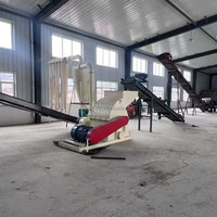 Broyeur à marteaux diesel mobile pour maïs, balle de riz, maïs, herbe, luzerne, paille, broyeur de déchets de bois, machine à déchiqueter