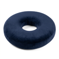 U-förmiges Memory-Schaum-Sitzkissen für Stühle zur Druckentlastung und Gesäßunterstützung in Einfarbigem Marineblau