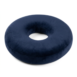 U Shape Memory Foam Seat Cushion for Chair Pressure Relief <b>Buttocks</b> Support Solid Navy Blue Color - Product Image 4