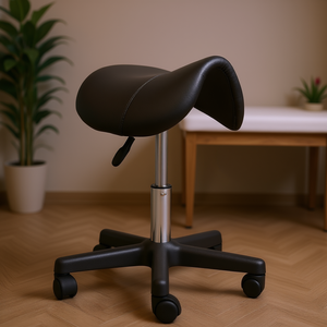 Taburete Ergonómico Giratorio de Piel Sintética con Ruedas, Altura Ajustable, Silla de Salón para Spa, Masajes y Uso Comercial - Product Image 2