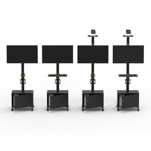 Chariot de télévision électrique mobile pivotant à 360 degrés - Product Image 3