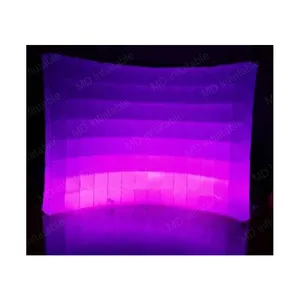 Color changing LED inflatable photo booth wall, inflatable photo booth backdrop for events decoration