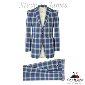 Meilleures ventes : Costumes d'affaires sur mesure pour hommes Steve & James, en laine 100% premium, anti-plis et respirants - Product Image 6