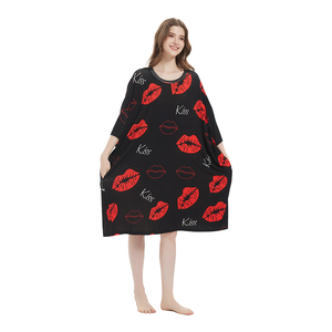 <span class=keywords><strong>Camicia</strong></span> da <span class=keywords><strong>notte</strong></span> personalizzata per donna <span class=keywords><strong>camicia</strong></span> da <span class=keywords><strong>notte</strong></span> a manica corta girocollo Sexy per ragazze che dormono per dormire - Product Image 2
