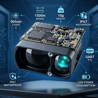 Module télémètre laser longue portée 1500m 905nm Classe 1 UART TTL pour la topographie par drone et l'automatisation industrielle
