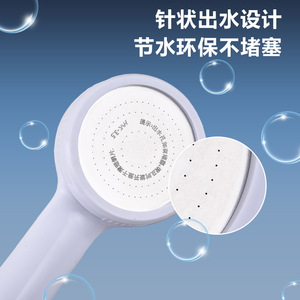 Cabezal de Ducha de Alta Presión con Chorro Ovalado, Portátil, Filtrado, Resistente a Impactos, para Baño - Product Image 2