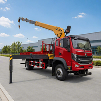 Grue à flèche droite montée sur camion de la série XC-MG, capacité 5 tonnes |   4x2 Double cabine 6 places avec stabilisateurs pour les réparations municipales