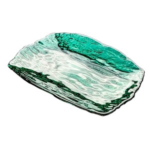 Plateau à fruits en <span class=keywords><strong>verre</strong></span> cristal moderne et créatif, plateau de présentation haut de gamme pour la maison, plateau à fruits secs, plateau en <span class=keywords><strong>verre</strong></span> <span class=keywords><strong>rectangulaire</strong></span> à texture d'écorce - Product Image 5