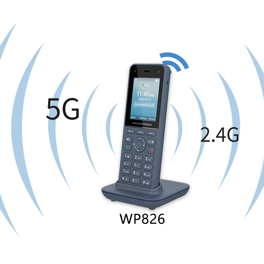 Grandstream WP826 WiFi 6 IP Phone Dual Band 802.11ax Roaming Opus HD Voice 4 Way Conference 12H Talk 3 SIP 1-Touch PTT · image 3