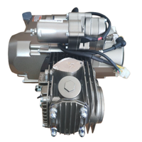 Moteurs de moto 110cc 4 temps refroidis par air en acier argenté, pièces d'assemblage, allumage CDI, 1 cylindre