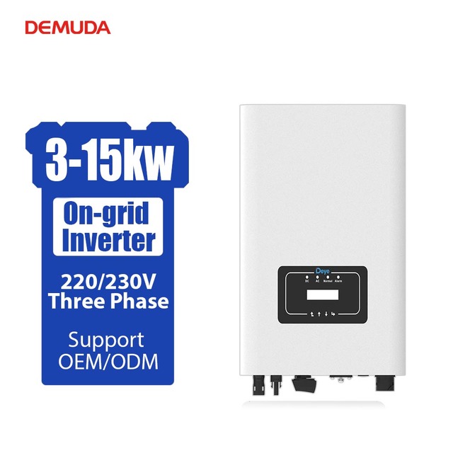 Deye Solar On-Grid Inverter Three-Phase String SUN-(3-15)K-G06P3-EU-AM2-P1 3kw 8kw 10kw 6KW AC Power Inverter for Solar Systems