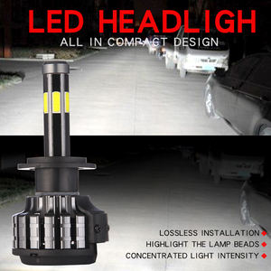 YD 360-6 Phares automatiques latéraux CSP 55W 6000K 20000LM <span class=keywords><strong>Ampoule</strong></span> <span class=keywords><strong>LED</strong></span> blanche H3 12V Ajustement universel Neuf - Product Image 5