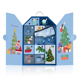 Caja de cartón personalizada superventas <span class=keywords><strong>para</strong></span> calendario de Adviento, chocolate, dátiles, unicornio, donuts, galletas, cubos de cera aromática - Product Image 3