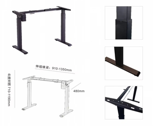 Table de travail électrique mobile E-SHINING à hauteur réglable pour bureau à domicile et poste de travail debout - Product Image 3