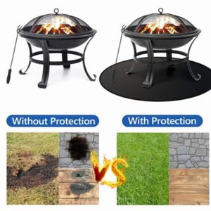 भारी-शुल्क राउंड सिलिकॉन फाइबरग्लास फायरप्रूफ मैट-गैर एस्बेस्टस, लौ मंदक सुरक्षा पैड - Product Image 6