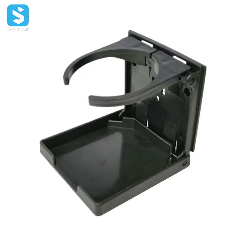 Adjustable Plastic Coffee Car Cup Holder folding adjustable Drink Holder Black